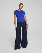 SPANXsmoothâ„¢ Jersey Crewneck Tee | Cerulean Blue